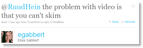 you can't skim video