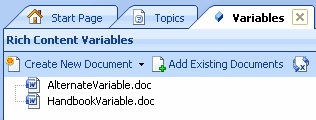 Rich Content Variables Rich Content Variables