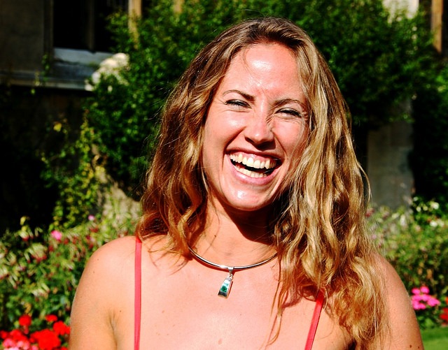 woman laughing woman laughing