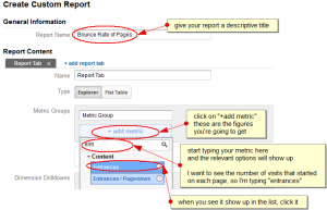 sales custom report metric
