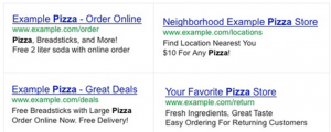 adwords sitelinks ads example