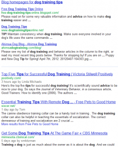 dog training blogs