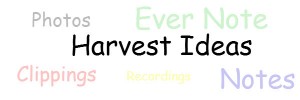 Harvest Blogging Ideas