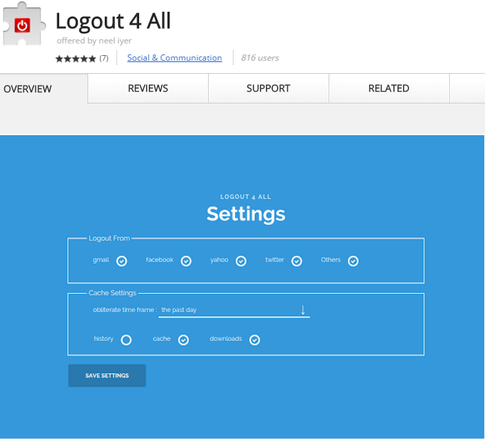 LogOut For All Chrome Extension