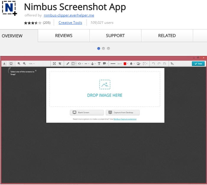 Nimbus Chrome Extension
