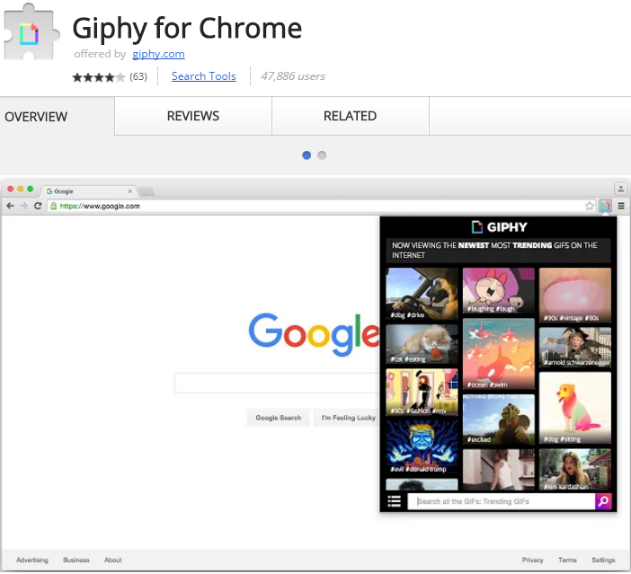 Giphy Chrome Extension