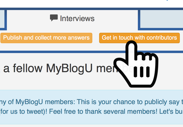 MyblogU interviews