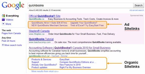 example of PPC ad sitelinks example of PPC ad sitelinks