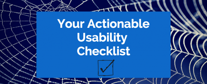 Your Actionable Usability Checklist