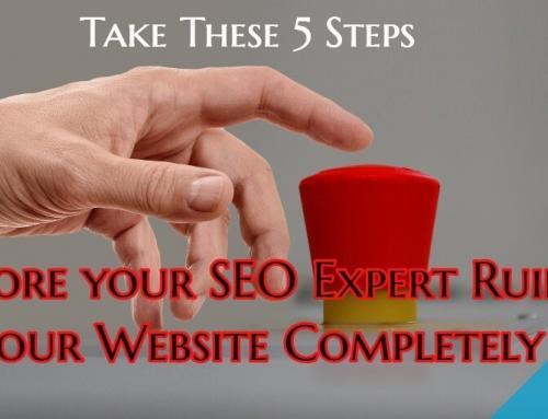 Take These 5 Steps Before your SEO Expert Ruins your Website Completely